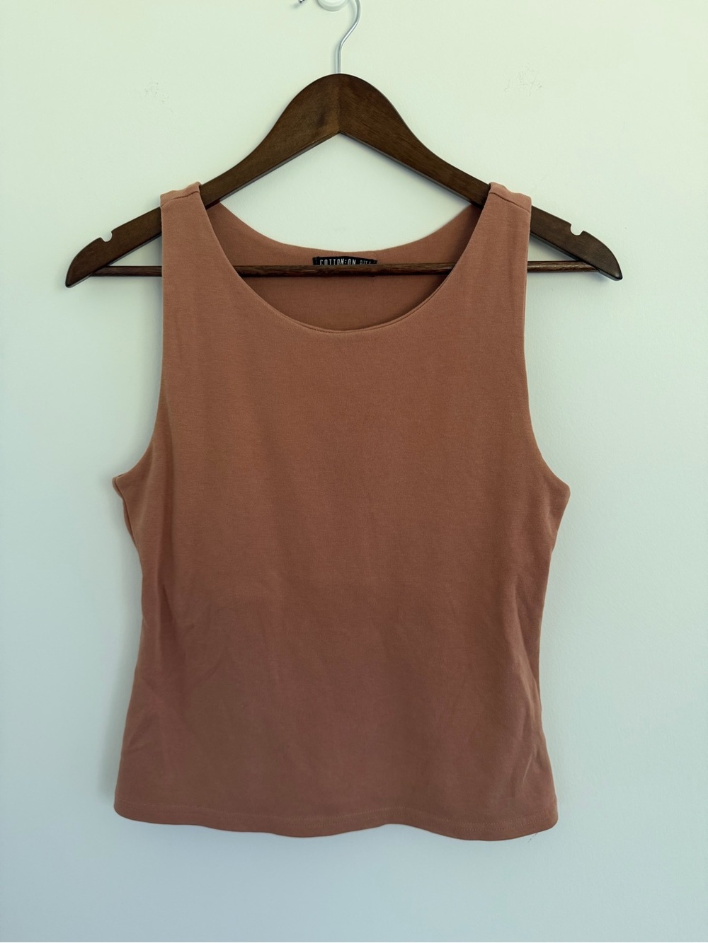 Cotton On Bra Lined Tan Tank Size Large
